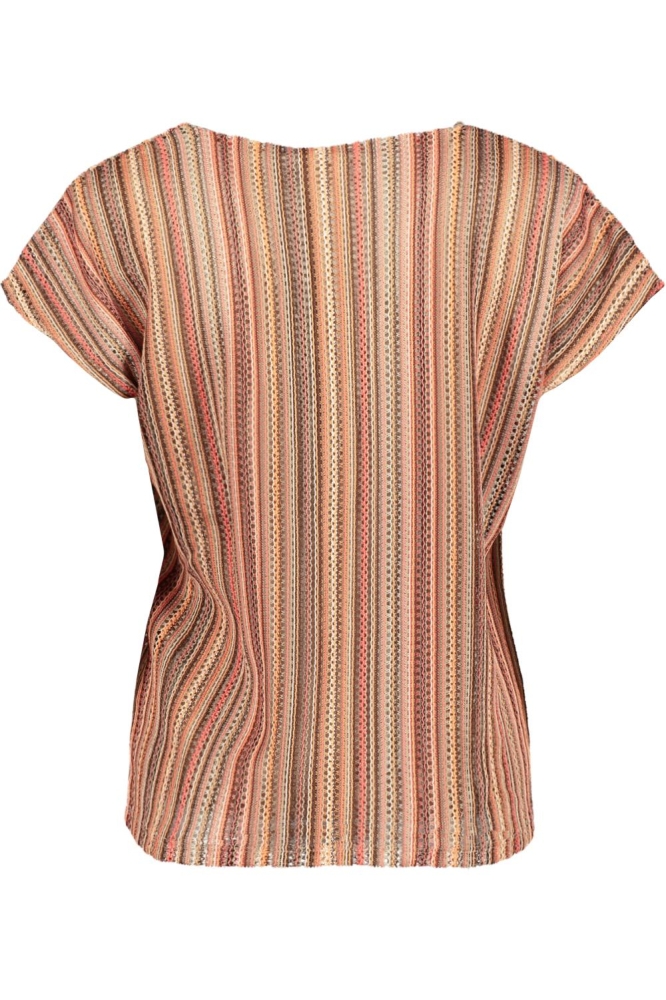 VMDEMI STRIPE SS V-NECK TOP JRS GA 10333684 DUBARRY/DEMI